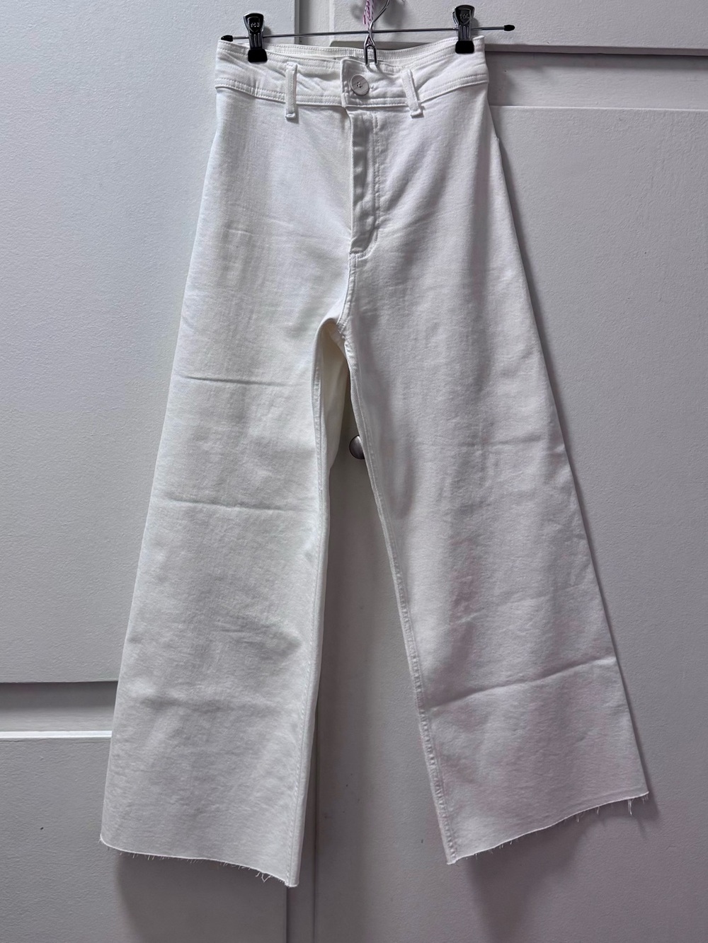 Zara Marine High-Rise Wide-Leg Jeans